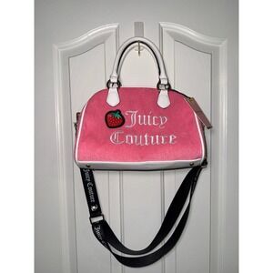 NWT Juicy Couture Sweet + Juicy Apple Satchel in Pink Lemonade $99